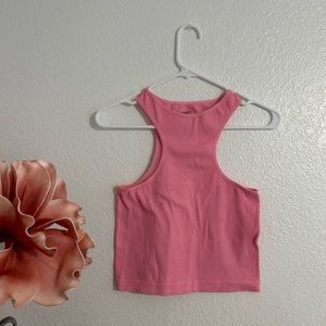 pink tank top, fits like L, worn once